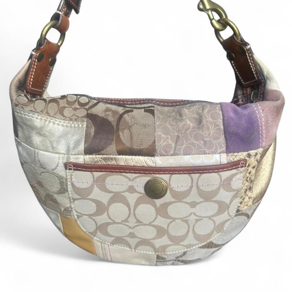 Coach Patchwork Shoulder Bag Vintage Y2K - Picture 1 of 8